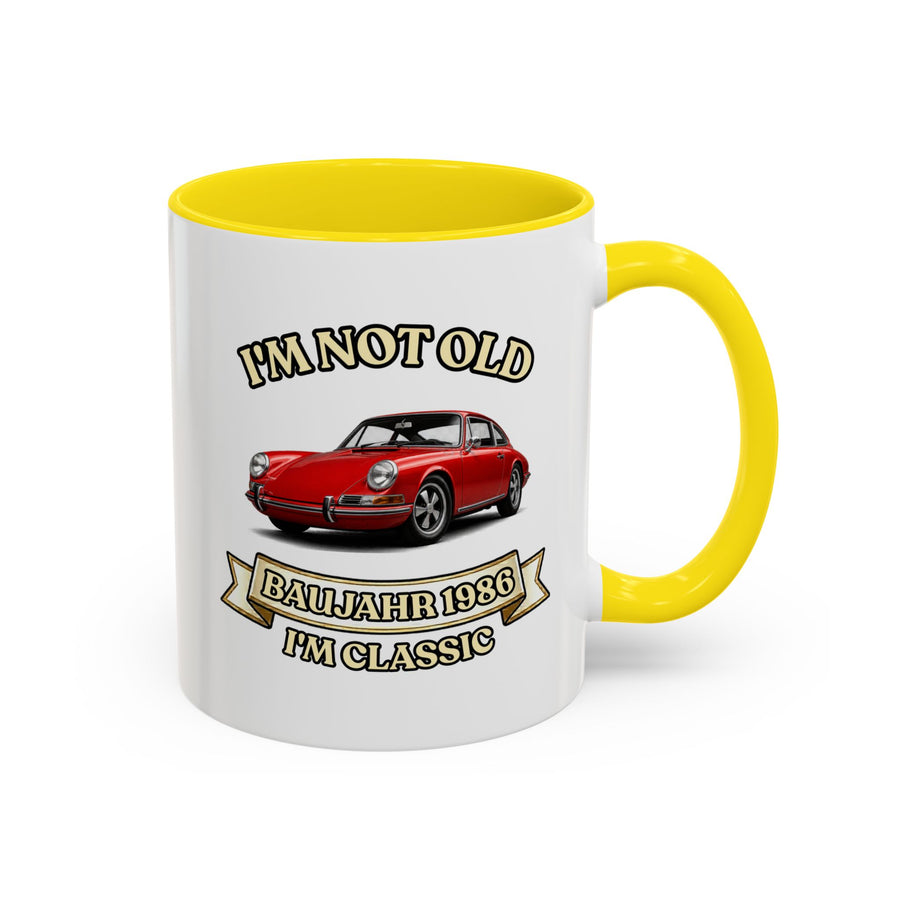 Geschenk zum 40. Geburtstag – Tasse Jahrgang 1986 Porsche 911
