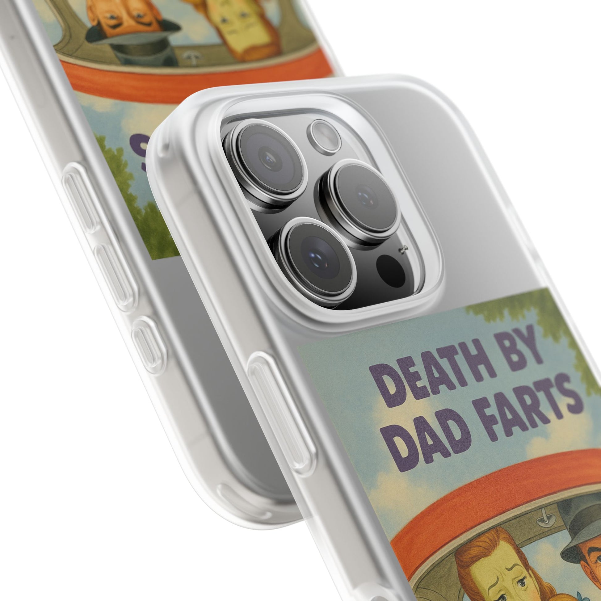 Death by Dad Farts – Satirische Retro-Handyhülle im 50s-Familienauto-Stil-Phone Case-True Insights