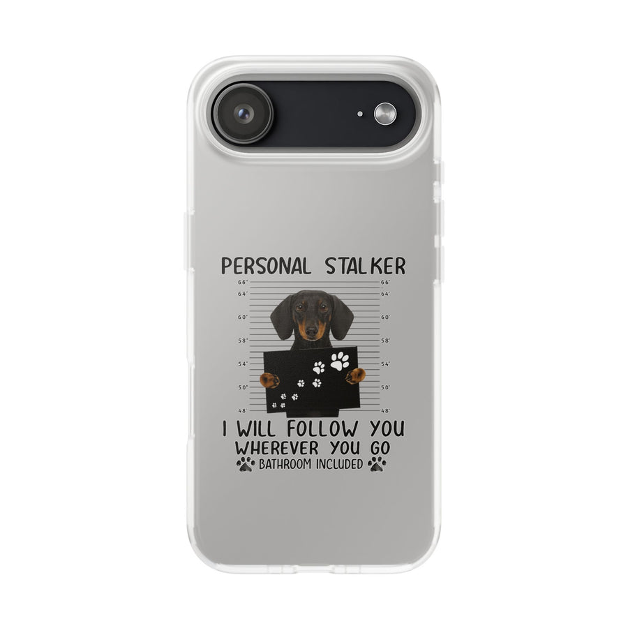True Insights Handyhülle Dackel Personal Stalker Motiv für iPhone 17 Air mit witzigem Hundedesign