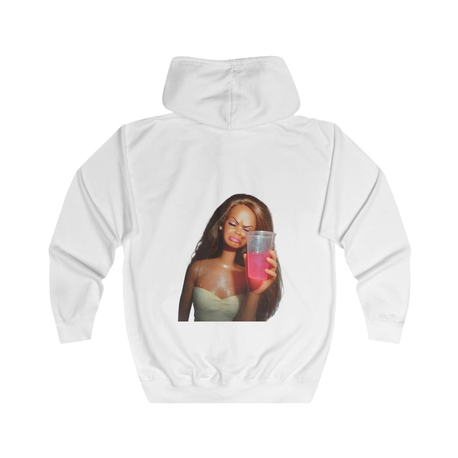 Doll Meme Barbicore Zip Hoodie – Grappige Funny Meme Hoodie met Doll Print voor Vrouwen & Feestfans