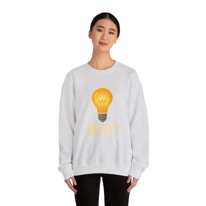 Sweatshirt – WATT? Sweatshirt für Elektriker & Technikfans | Lustiges Glühbirnen-Motiv | True Insights Design mit Humor