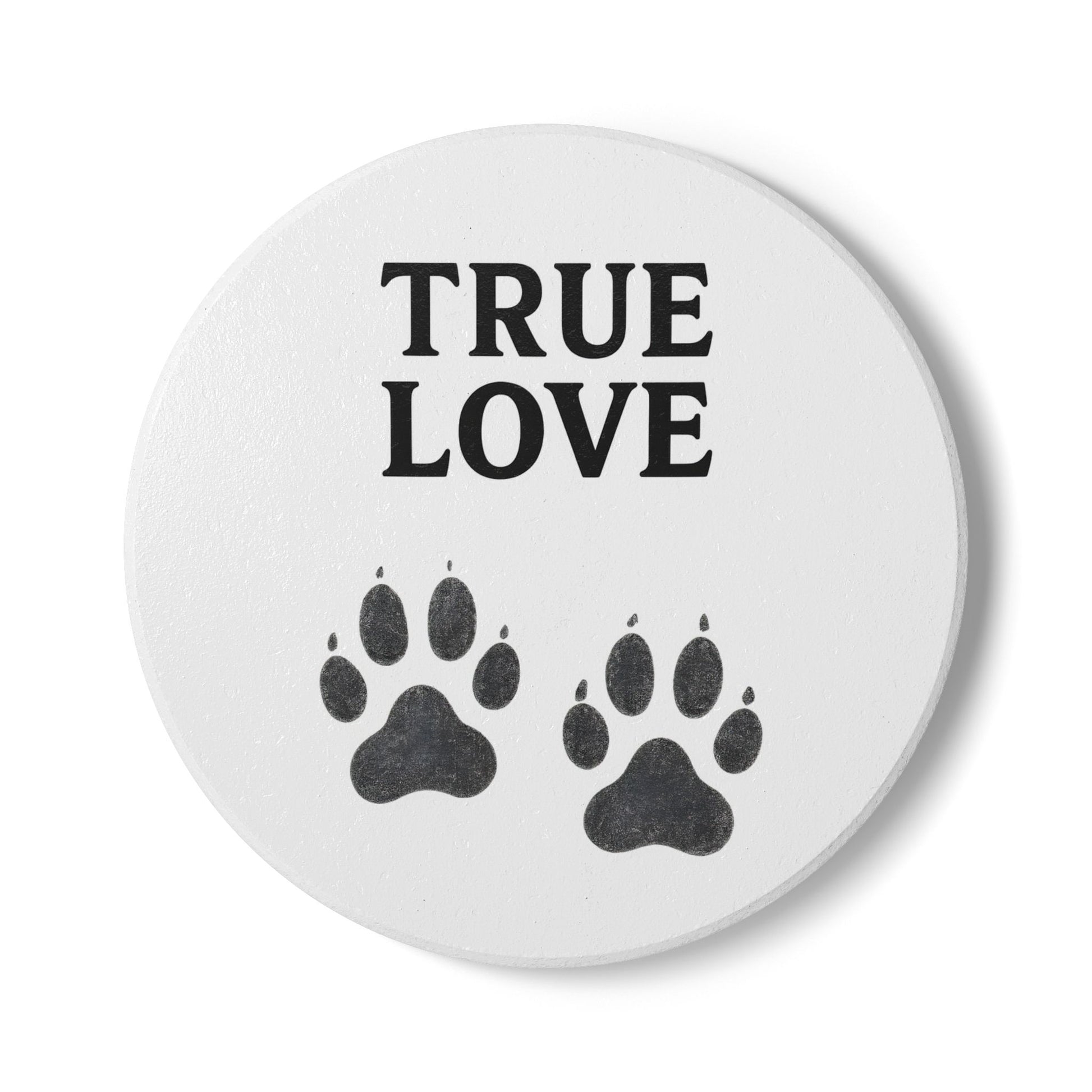 True Love Haustier-Untersetzer – Keramik-Coaster mit Pfotenprint-Home Decor-True Insights