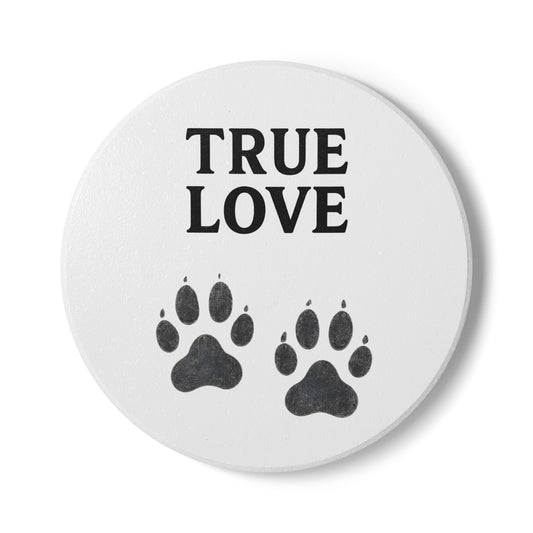 True Love Haustier-Untersetzer – Keramik-Coaster mit Pfotenprint-Home Decor-True Insights