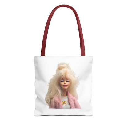 Retro Barbie Puppe Tote Bag – 80er Style Blonde Doll Print, Kult Fashion Shopper für Sammler & Nostalgie-Fans