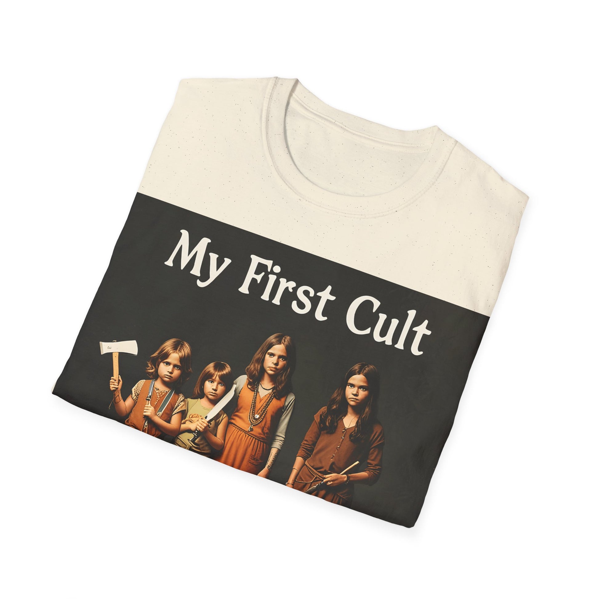 Cult Statement Tee - My First Cult T-Shirt – Freches Satire-Design für mutige Statements | True Insights