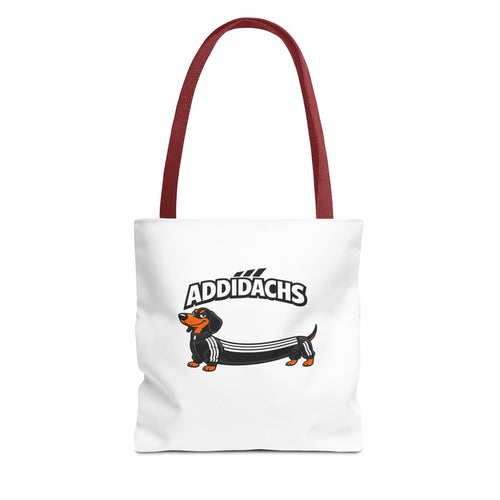ADDIDACHS Dackel Tote Bag - Lustige Hunde Einkaufstasche für Dackelliebhaber & Hundefans