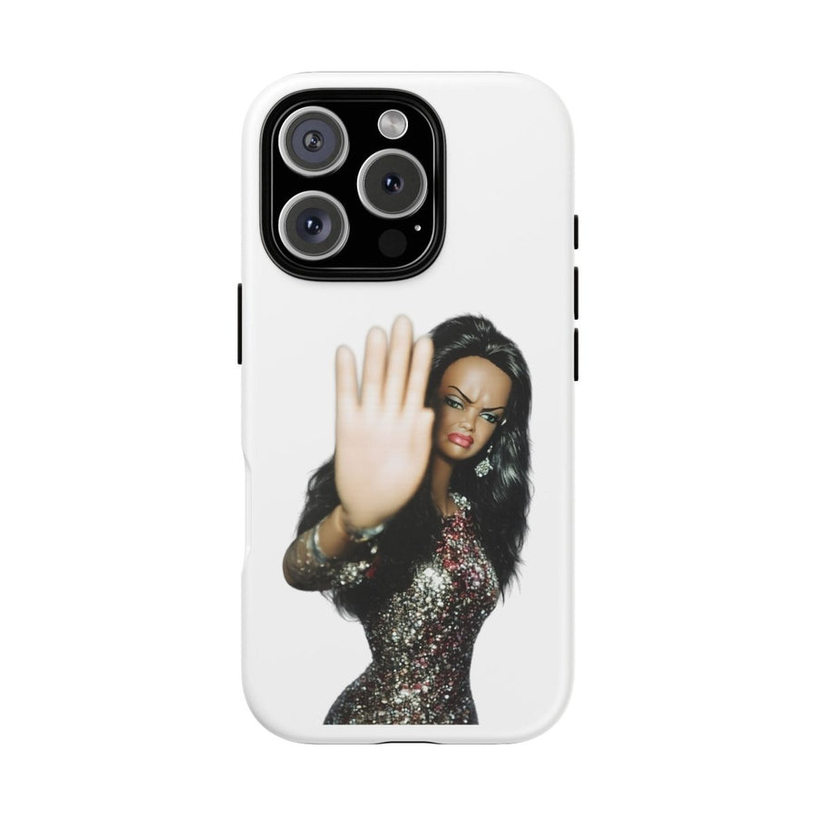 Coque de téléphone humoristique Talk to the Hand Doll – Coque effrontée pour iPhone & Samsung