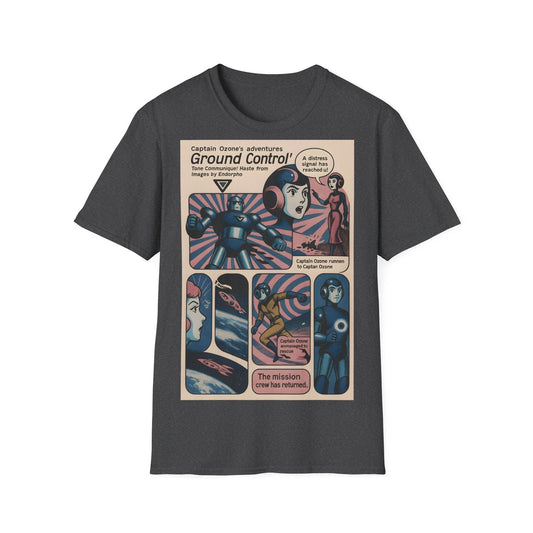 Captain Ozone T-Shirt – Retro Sci-Fi Comic Design | Ground Control Edition – Freches Satire-Design für mutige Statements | True Insights