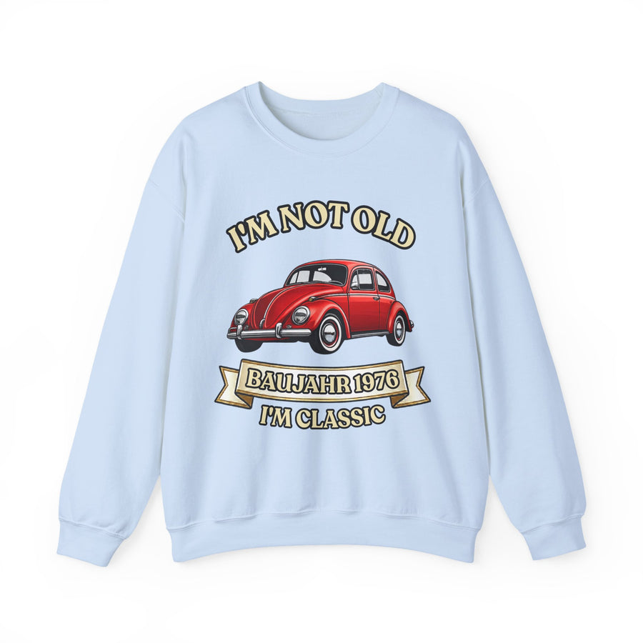 Born in 1976 Sweatshirt – 50th Birthday Gift | VW Beetle