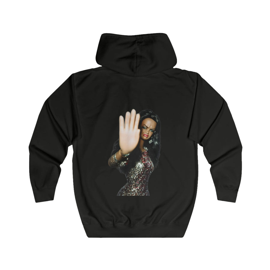 Sweat zippé Talk to the Hand – motif humoristique à message pour femme