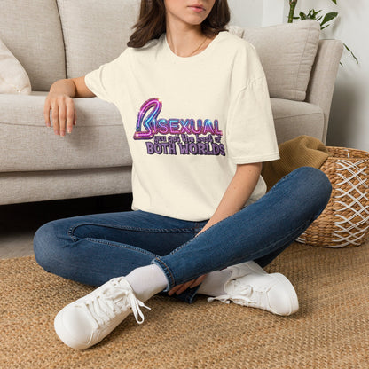 True Insights T-Shirt Bisexual Best Of Both Worlds LGBTQ Statement modisch kombiniert
