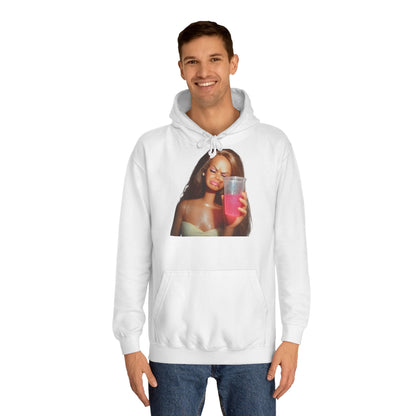 Doll Meme Barbicore Hoodie – Funny Sad Doll mit Pink Drink Kapuzenpullover für Meme-Fans & Pop-Culture-Liebhaber