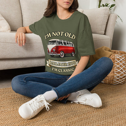 True Insights T-Shirt Baujahr 1976 Classic Bus Oldtimer Motiv, Retro Look im entspannten Freizeit Stil