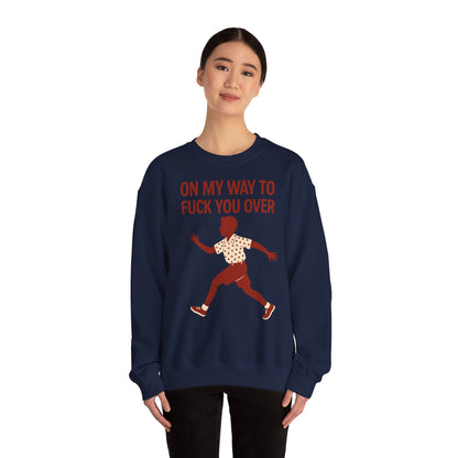 Sweatshirt – I Come to F*** You Over Sweatshirt – Provokantes Statement mit Humor | True Insights Design mit Humor