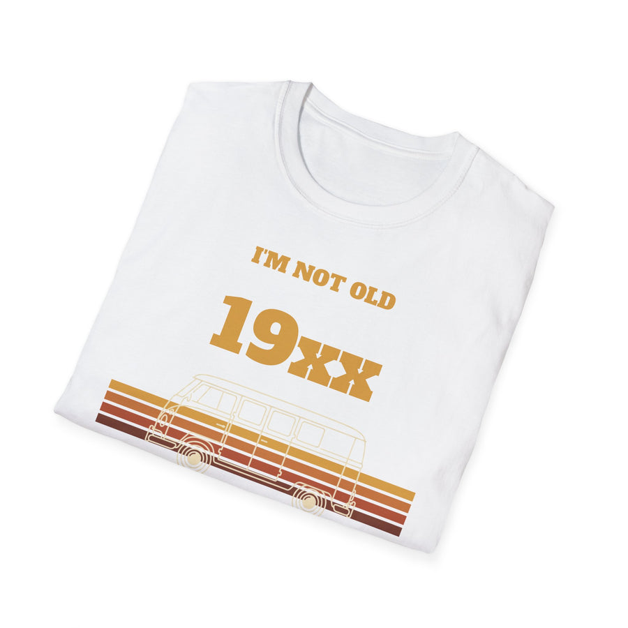 Jaargang-shirt met gewenst jaartal – I'm Not Old I'm Classic, VW Bulli Retro