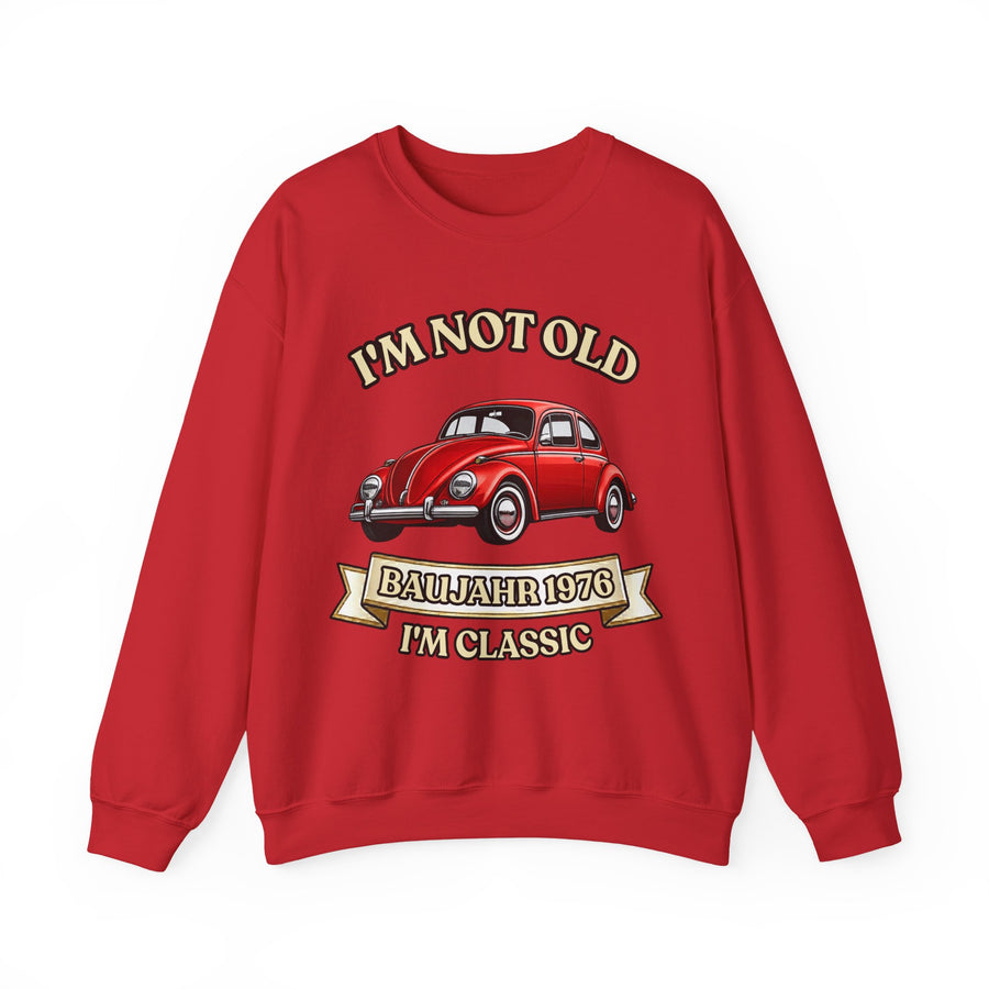 Born in 1976 Sweatshirt – 50th Birthday Gift | VW Beetle