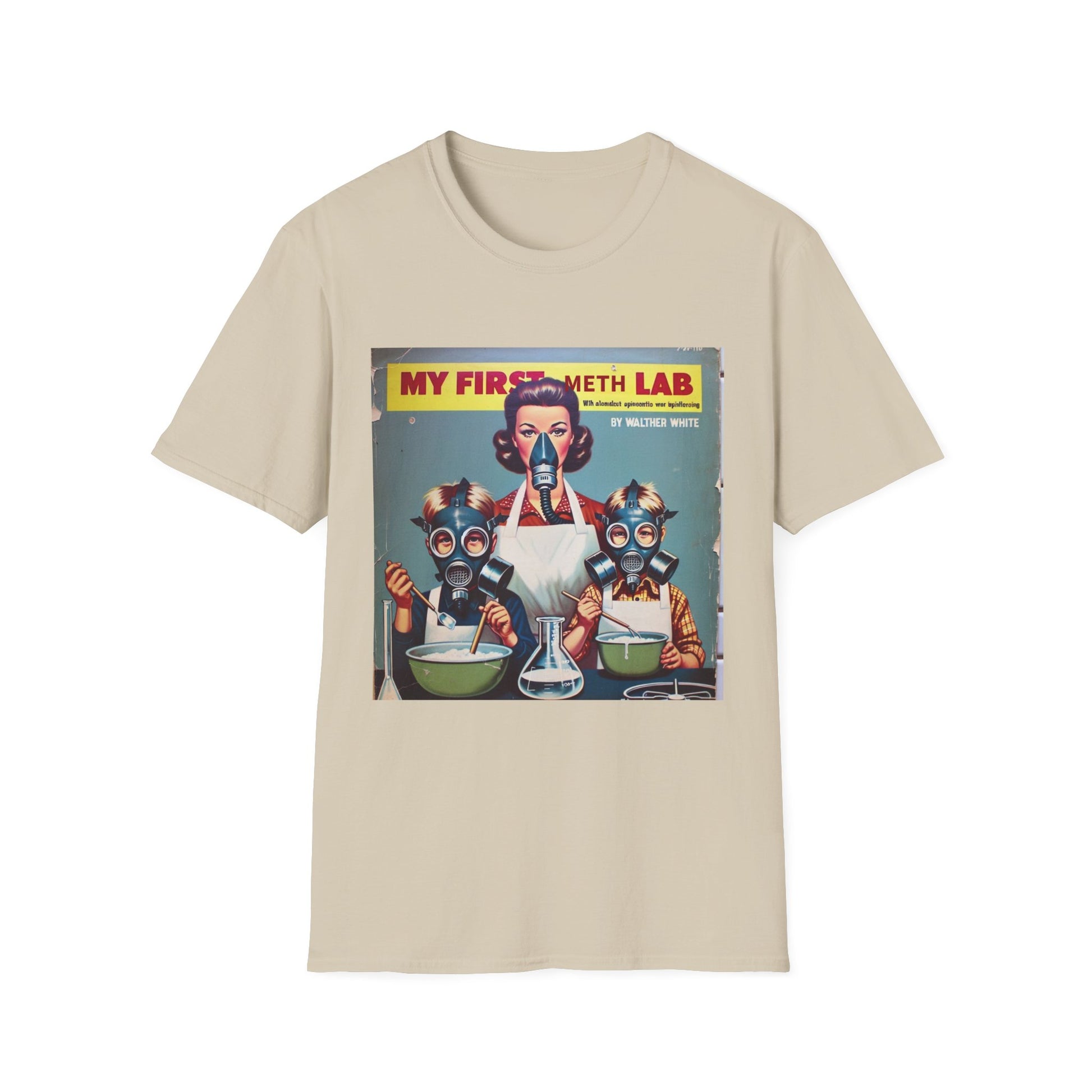 Retro My First Meth Lab T-Shirt - Front Style – Freches Satire-Design für mutige Statements | True Insights