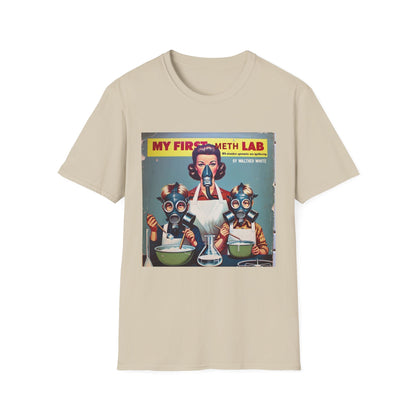 Retro My First Meth Lab T-Shirt - Front Style – Freches Satire-Design für mutige Statements | True Insights