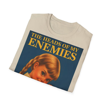 T-Shirt „The Heads of My Enemies“ – Retro-Satire mit Kinderbuch-Flair – Freches Satire-Design für mutige Statements | True Insights
