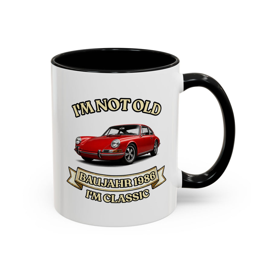 Geschenk zum 40. Geburtstag – Tasse Jahrgang 1986 Porsche 911