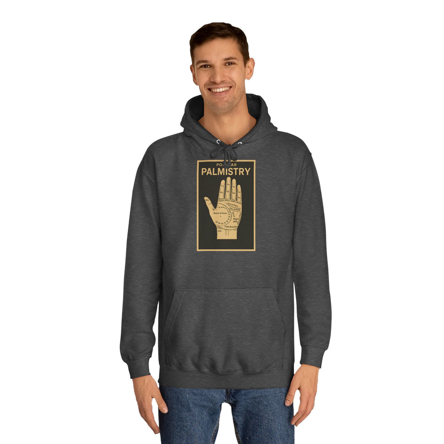 True Insights Popular Palmistry Hoodie – Vintage-Handlinien-Motiv