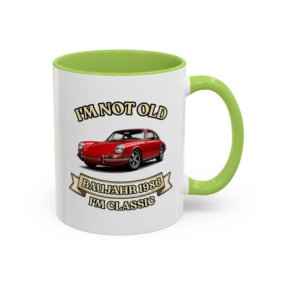 Geschenk zum 40. Geburtstag – Tasse Jahrgang 1986 Porsche 911