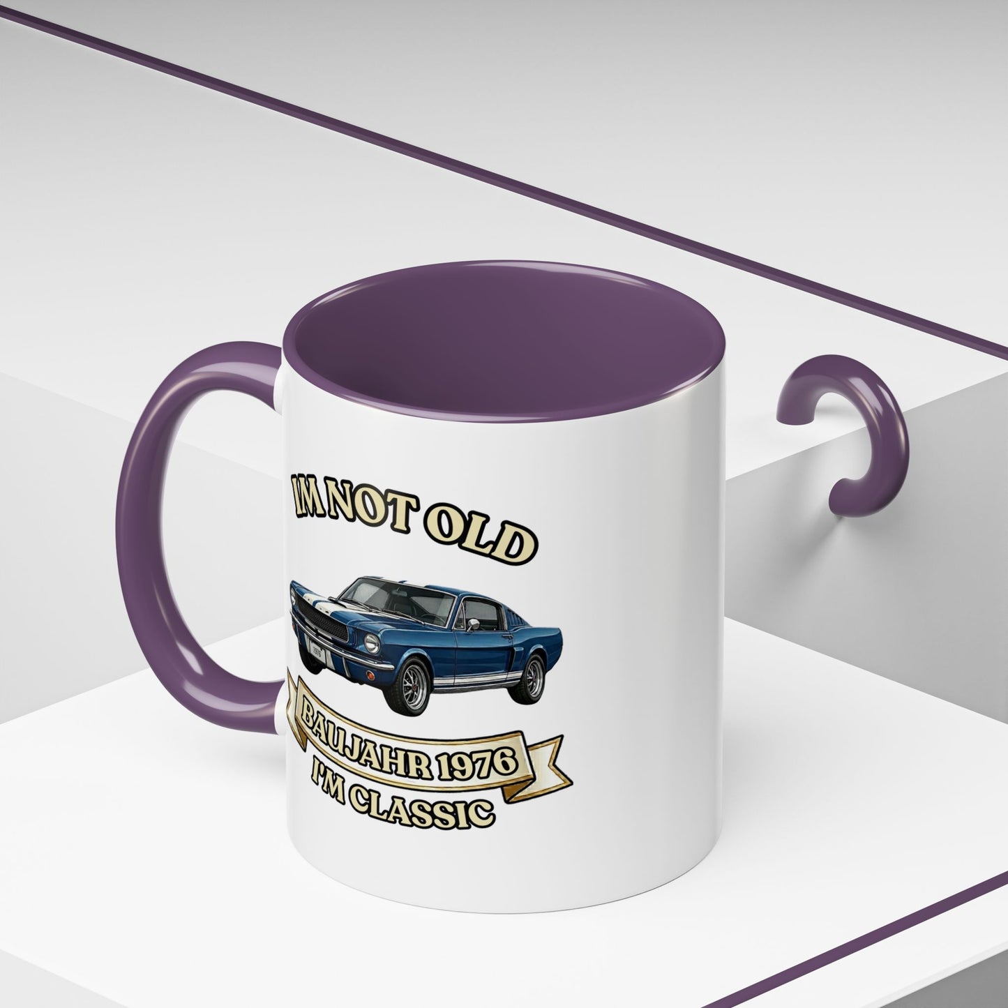 Tasse Baujahr 1976 - I'm Not Old I'm Classic - Oldtimer Muscle Car Kaffeetasse zum 50. Geburtstag
