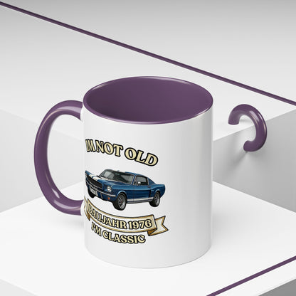 Tasse Baujahr 1976 - I'm Not Old I'm Classic - Oldtimer Muscle Car Kaffeetasse zum 50. Geburtstag