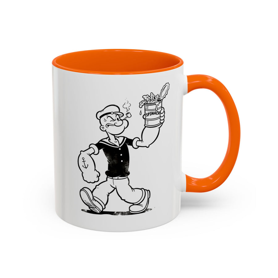 Popeye Spinat Dose Tasse – Comic Kult Kaffeebecher für Fans von Retro-Cartoons & starkem Kaffeegenuss