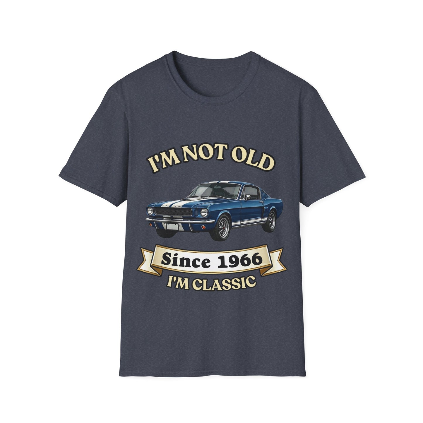 Jahrgang T-Shirt personalisierbar Wunsch-Baujahr | I'm Not Old I'm Classic | lustiges Geschenk zum runden Geburtstag Papa Opa Mann | Oldtimer Retro Kultauto Vintage | True Insights