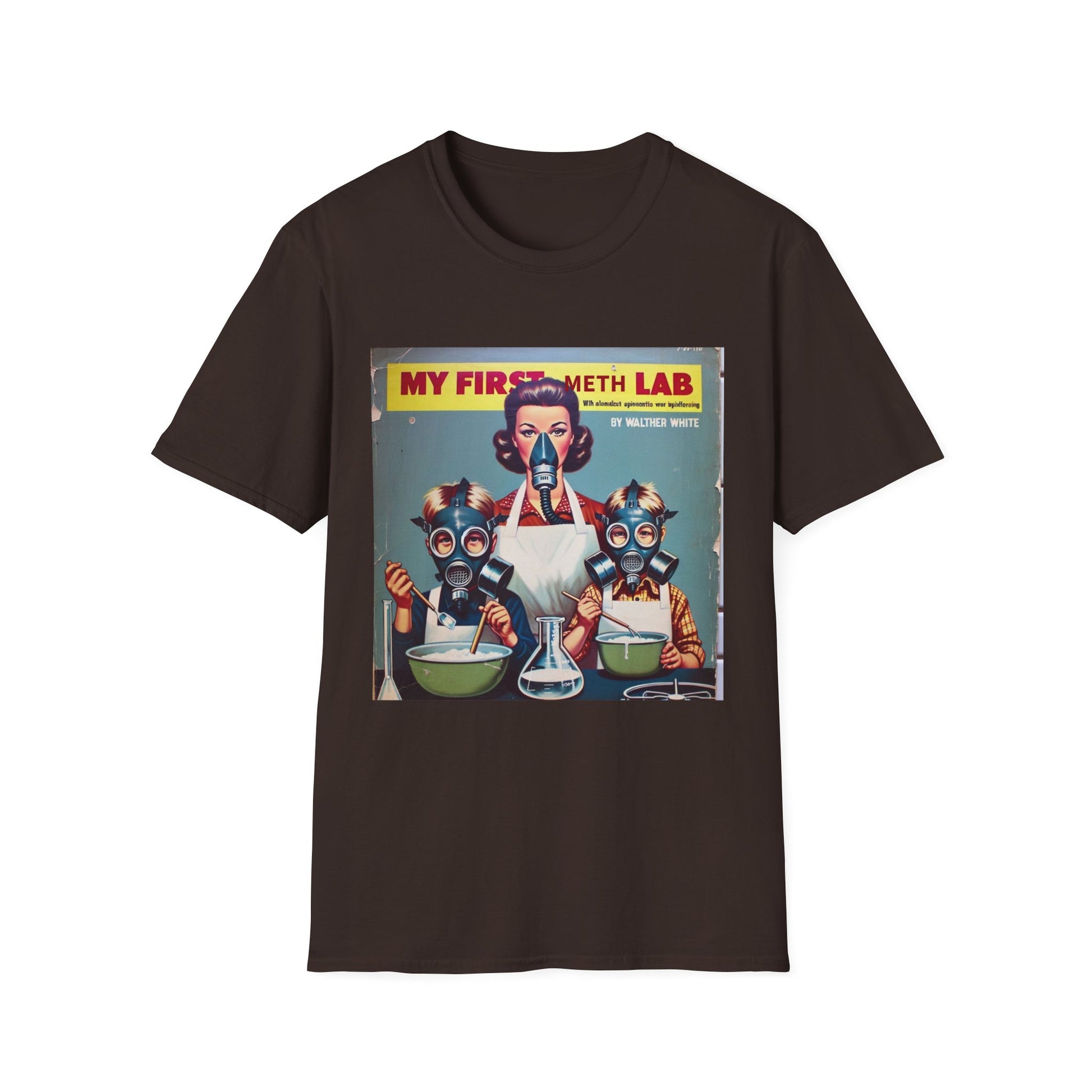 Retro My First Meth Lab T-Shirt - Front Style – Freches Satire-Design für mutige Statements | True Insights