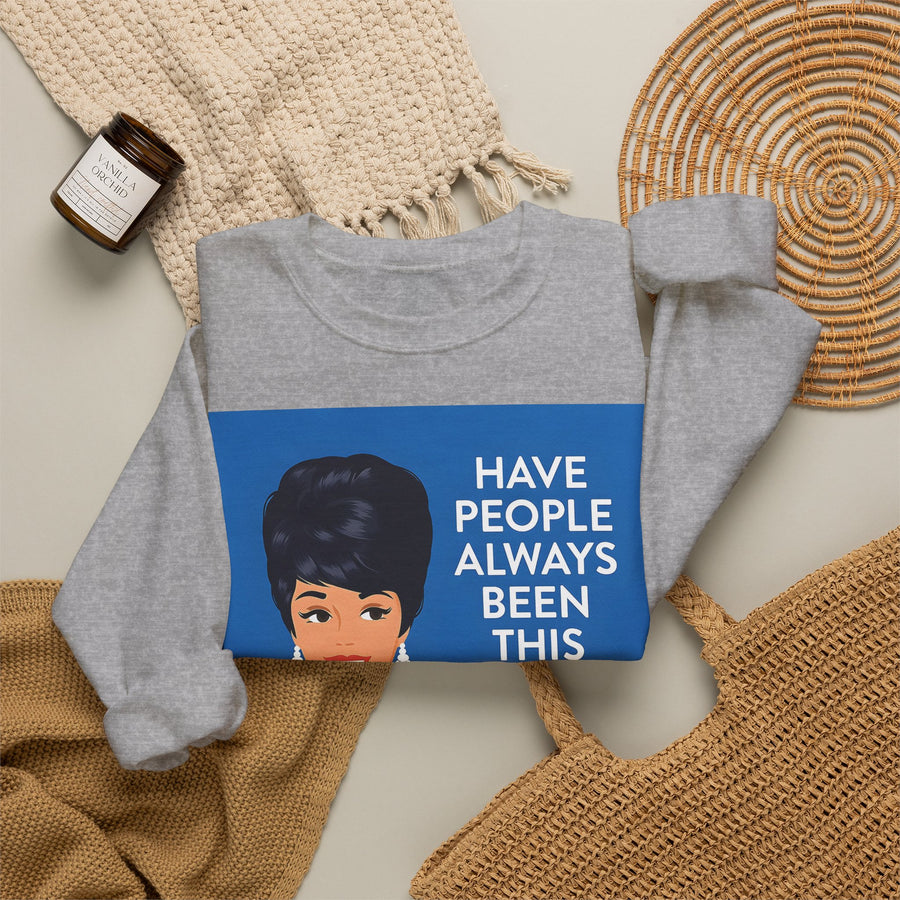 Have People Always Been This Stupid? Sweatshirt – Retro-Pop-Art-Motiv mit Martini