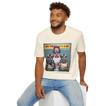 Retro My First Meth Lab T-Shirt - Front Style – Freches Satire-Design für mutige Statements | True Insights