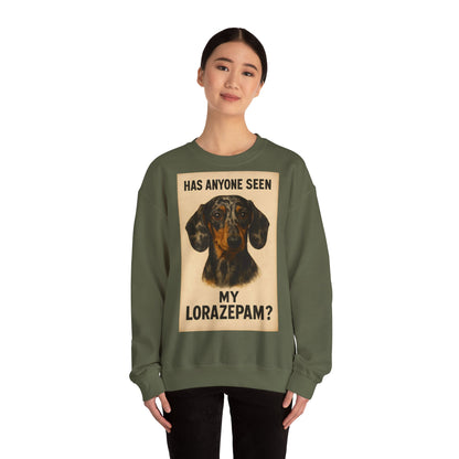 Dackel Sweatshirt – „Has anyone seen my Lorazepam?“ | Lustiger Pullover für Hundefreunde mit schwarzem Humor – Lustiges Sweatshirt | True Insights – Bild 42