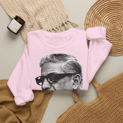 Aristoteles Onassis Sweatshirt – Schwarz-Weiß Porträt mit Zigarre & Brille | Vintage Legenden Pullover Herren Damen