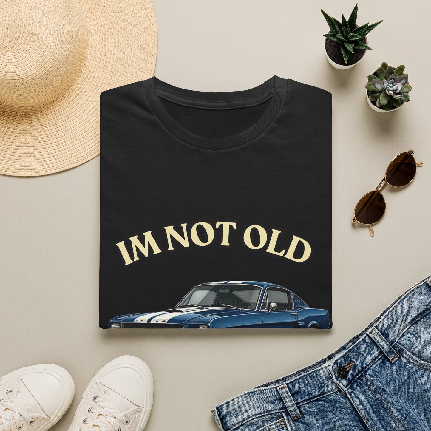 Jahrgang 1976 Oldtimer T-Shirt – Geschenk zum 50. Geburtstag, I'm Not Old I'm Classic