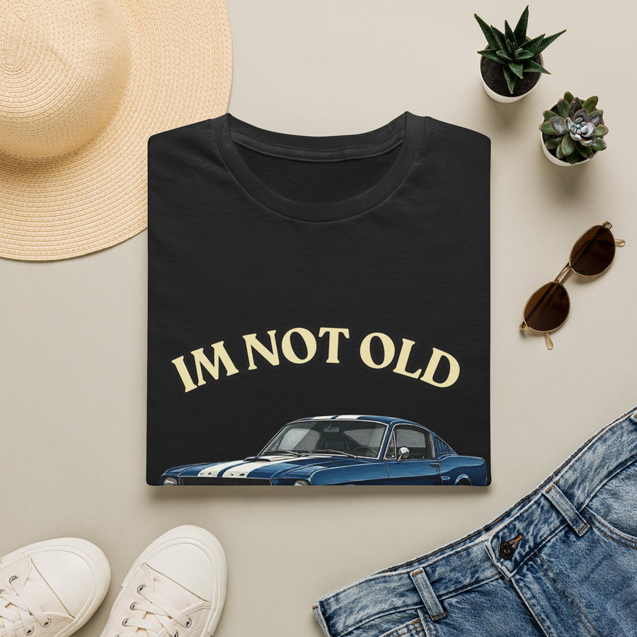 True Insights T-Shirt Jahrgang 1976 Oldtimer Im Not Old Im Classic in Schwarz, Retro Kultauto Klassiker zum 50. Geburtstag