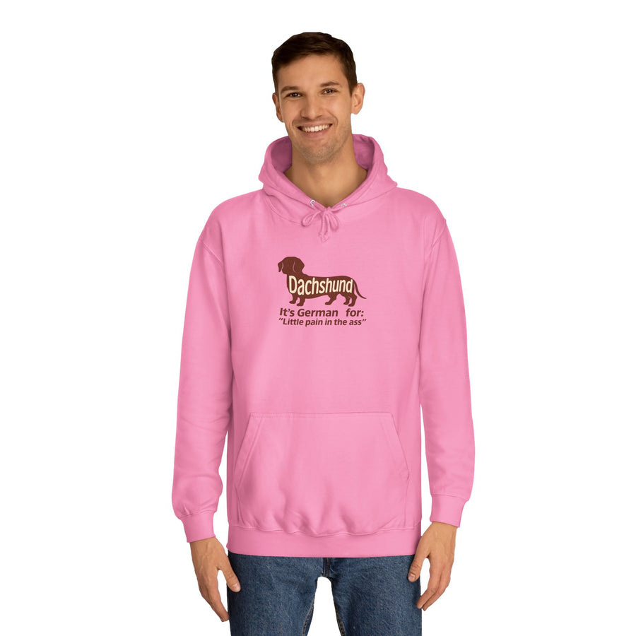 Dachshund – Little Pain in the Ass Hoodie – Lustiges Dackel-Motiv mit Spruch