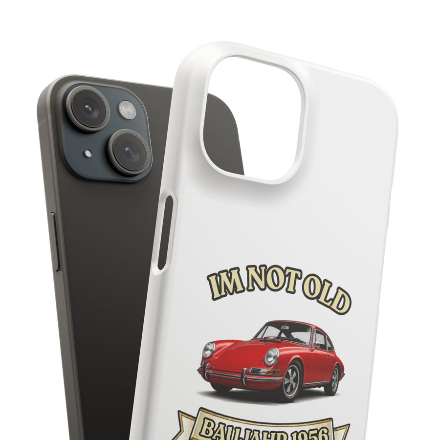 True Insights Jahrgang 1956 Handyhülle Roter Sportwagen