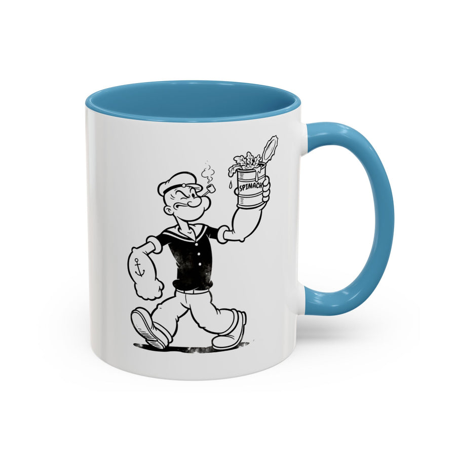 Popeye Spinat Dose Tasse – Comic Kult Kaffeebecher für Fans von Retro-Cartoons & starkem Kaffeegenuss
