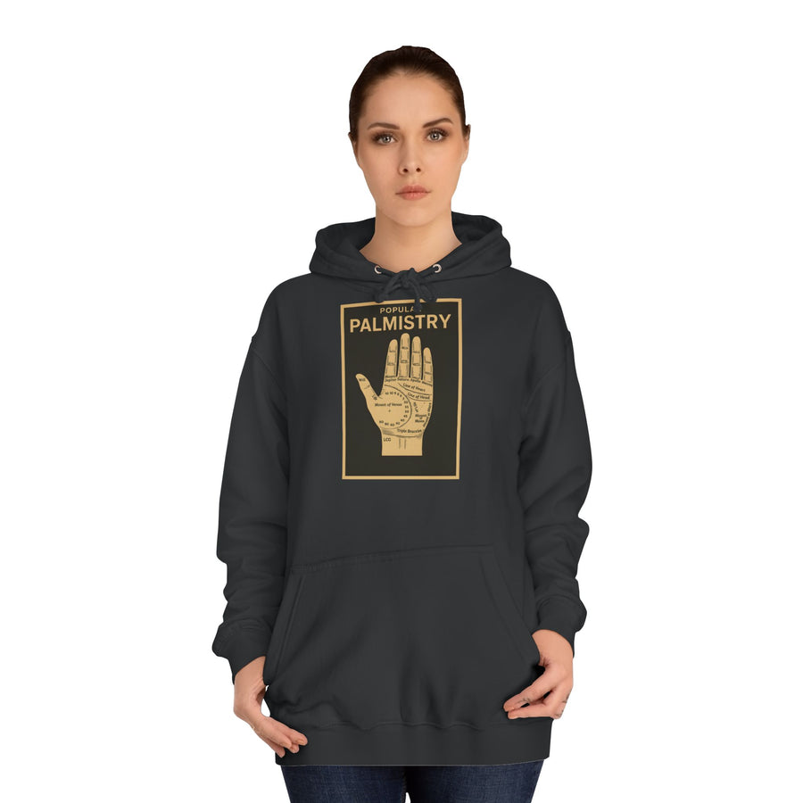 True Insights Popular Palmistry Hoodie – Vintage-Handlinien-Motiv