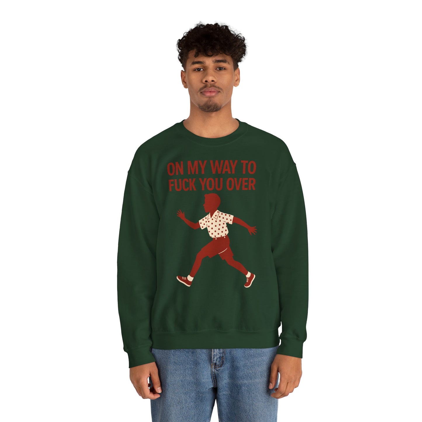 Sweatshirt – I Come to F*** You Over Sweatshirt – Provokantes Statement mit Humor | True Insights Design mit Humor