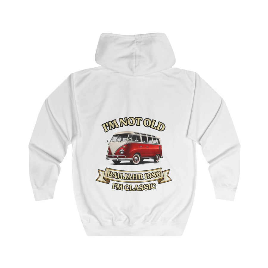 Jahrgang 1986 Zip-Hoodie – Geschenk zum 40. Geburtstag | VW Bulli