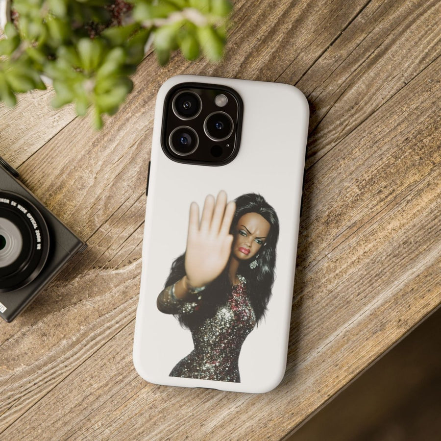 Coque de téléphone humoristique Talk to the Hand Doll – Coque effrontée pour iPhone & Samsung