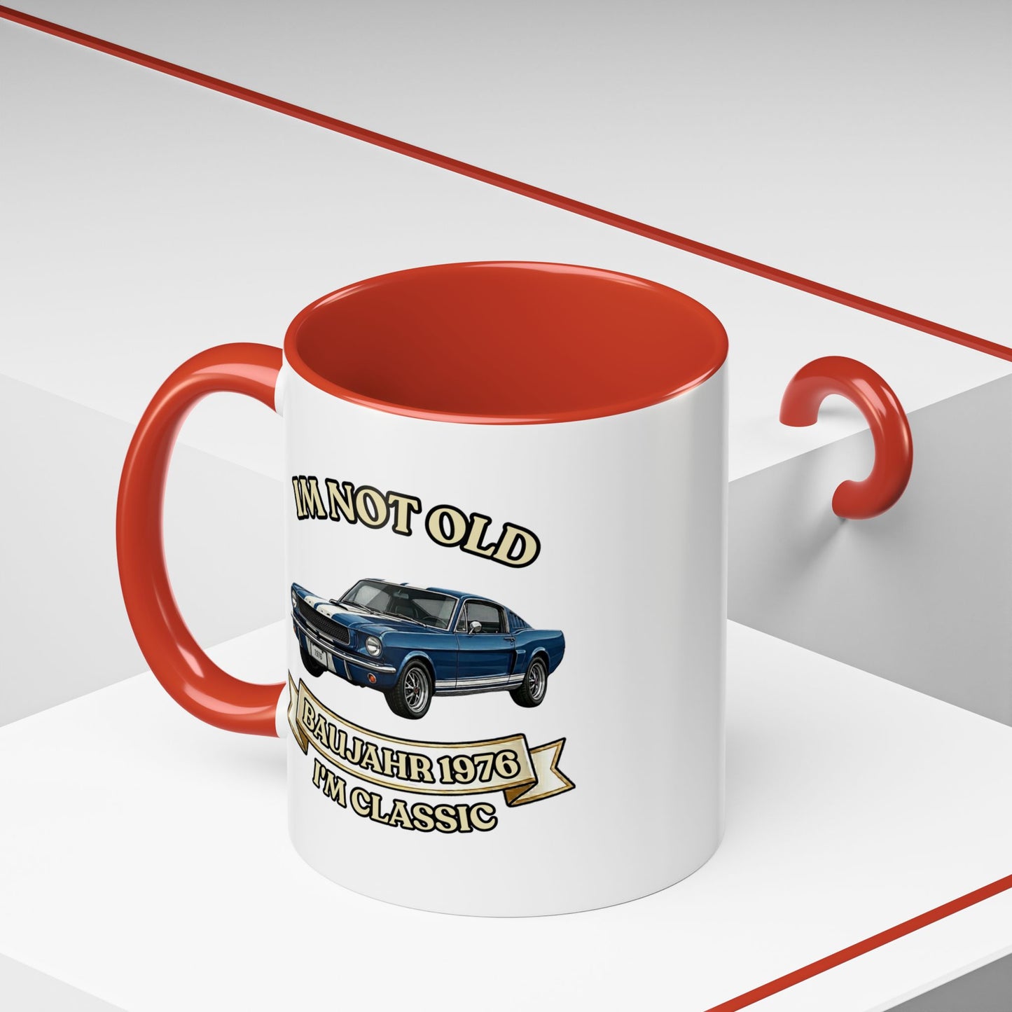 Tasse Baujahr 1976 - I'm Not Old I'm Classic - Oldtimer Muscle Car Kaffeetasse zum 50. Geburtstag