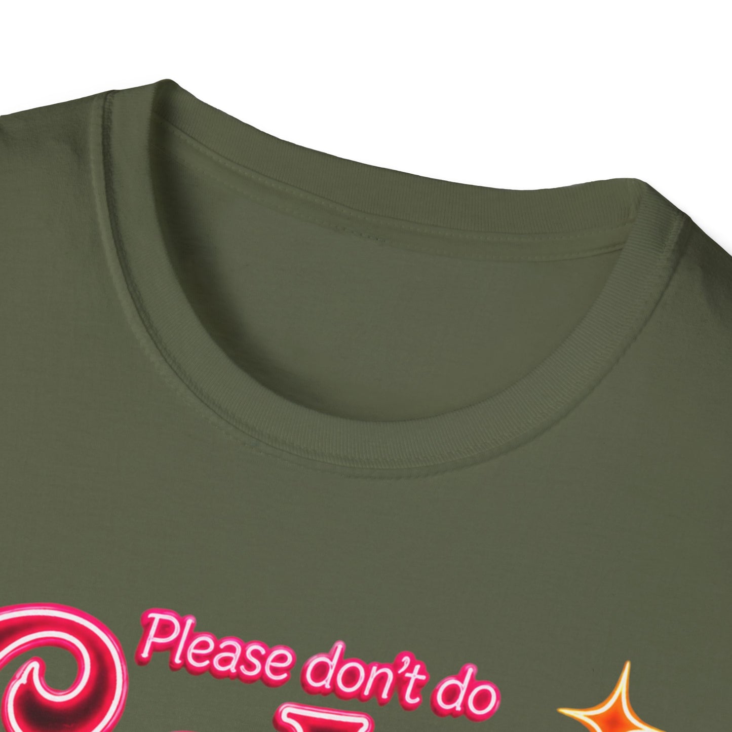 Please Don't Do Coke in the Bathroom – Neon Disco Shirt