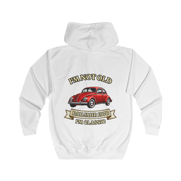 Sweat zippé Année 1976 - Im Not Old I'm Classic - Coccinelle rouge - Cadeau 50 ans