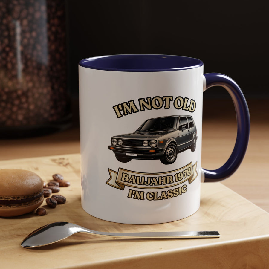 Born in 1976 Mug – 50th Birthday Gift | Classic Car