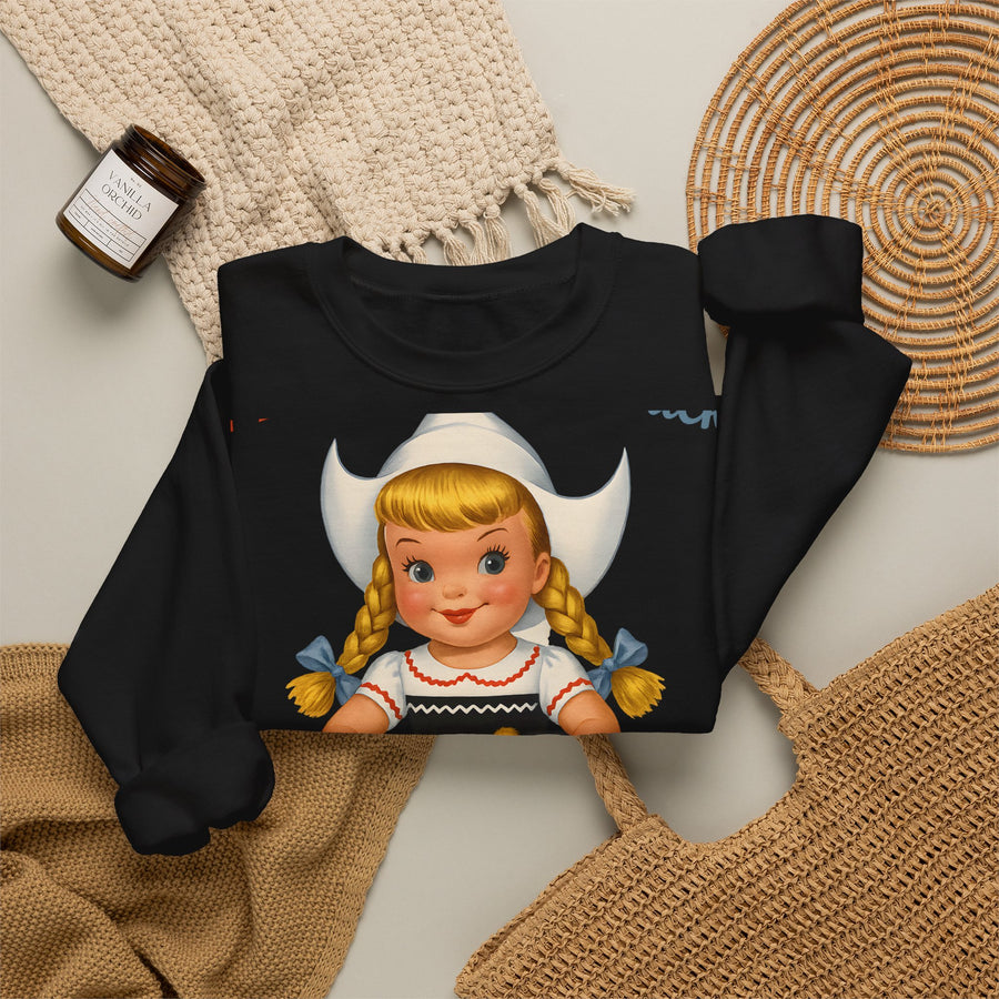 Sweatshirt I Don't Give A Duck - Fille hollandaise rétro humoristique, cadeau vintage drôle