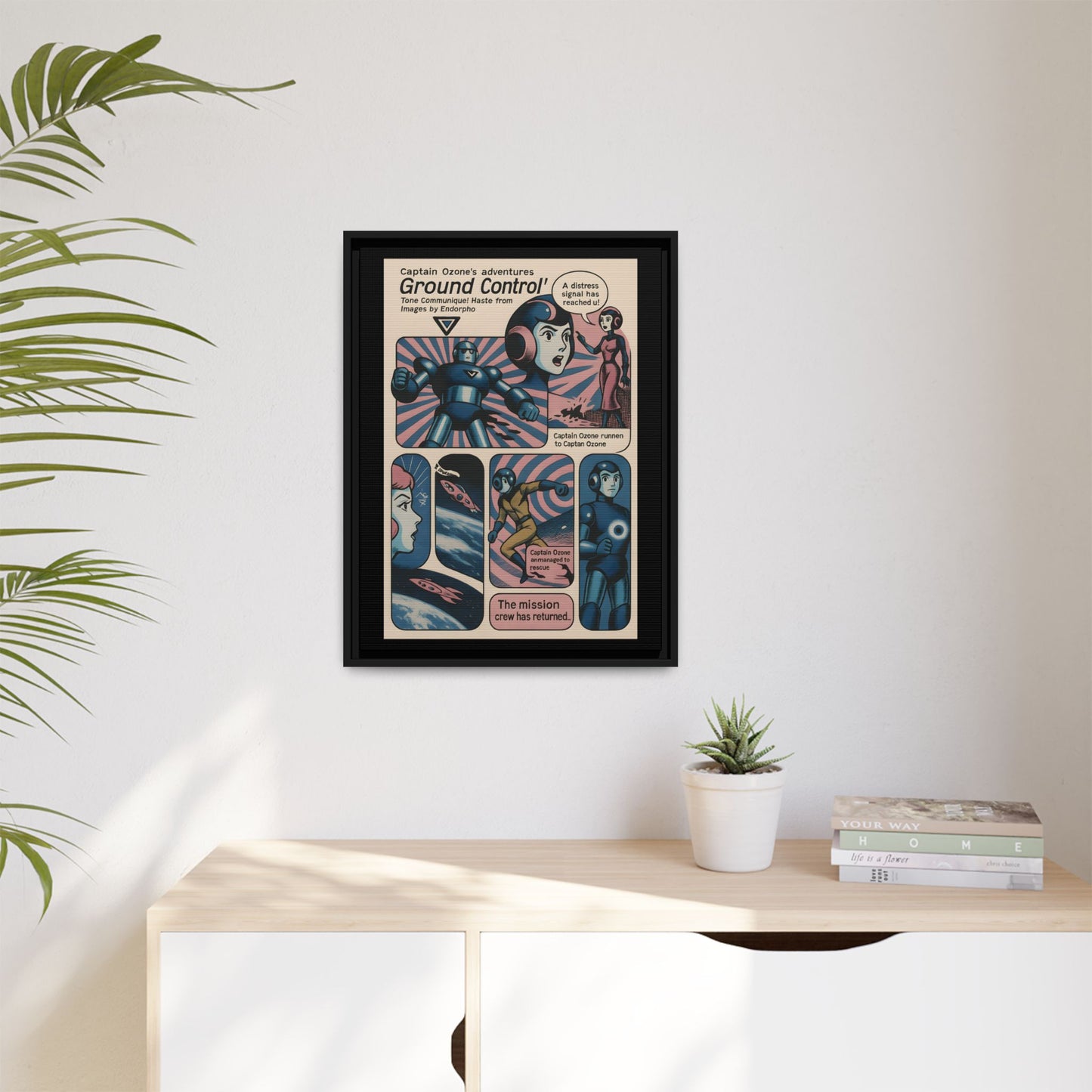 Captain Ozone – Retro Art Canvas